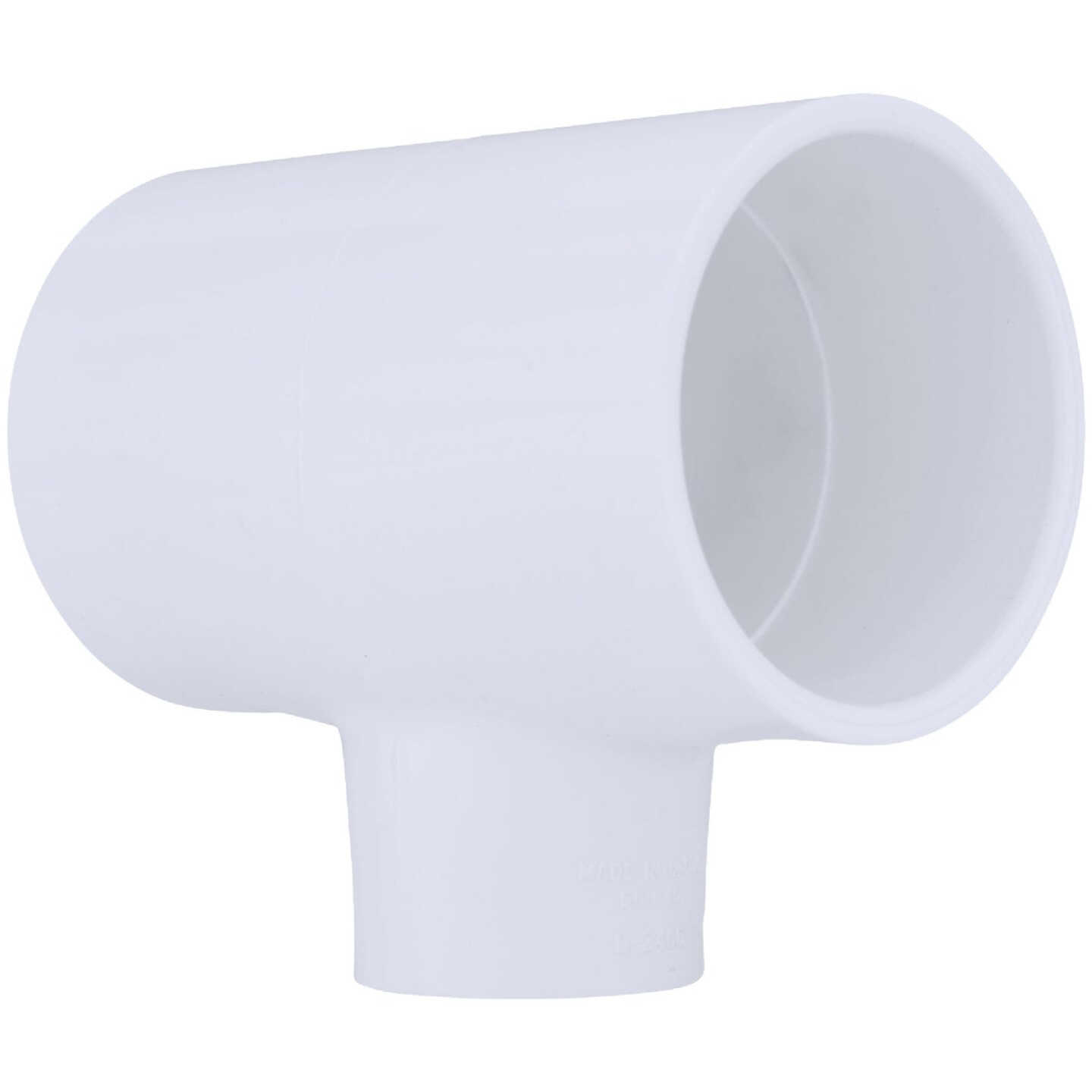 Charlotte Pipe 2 In. A x 2 In. B x 1 In. C Schedule 40 Pressure Reducing PVC Tee Image 1