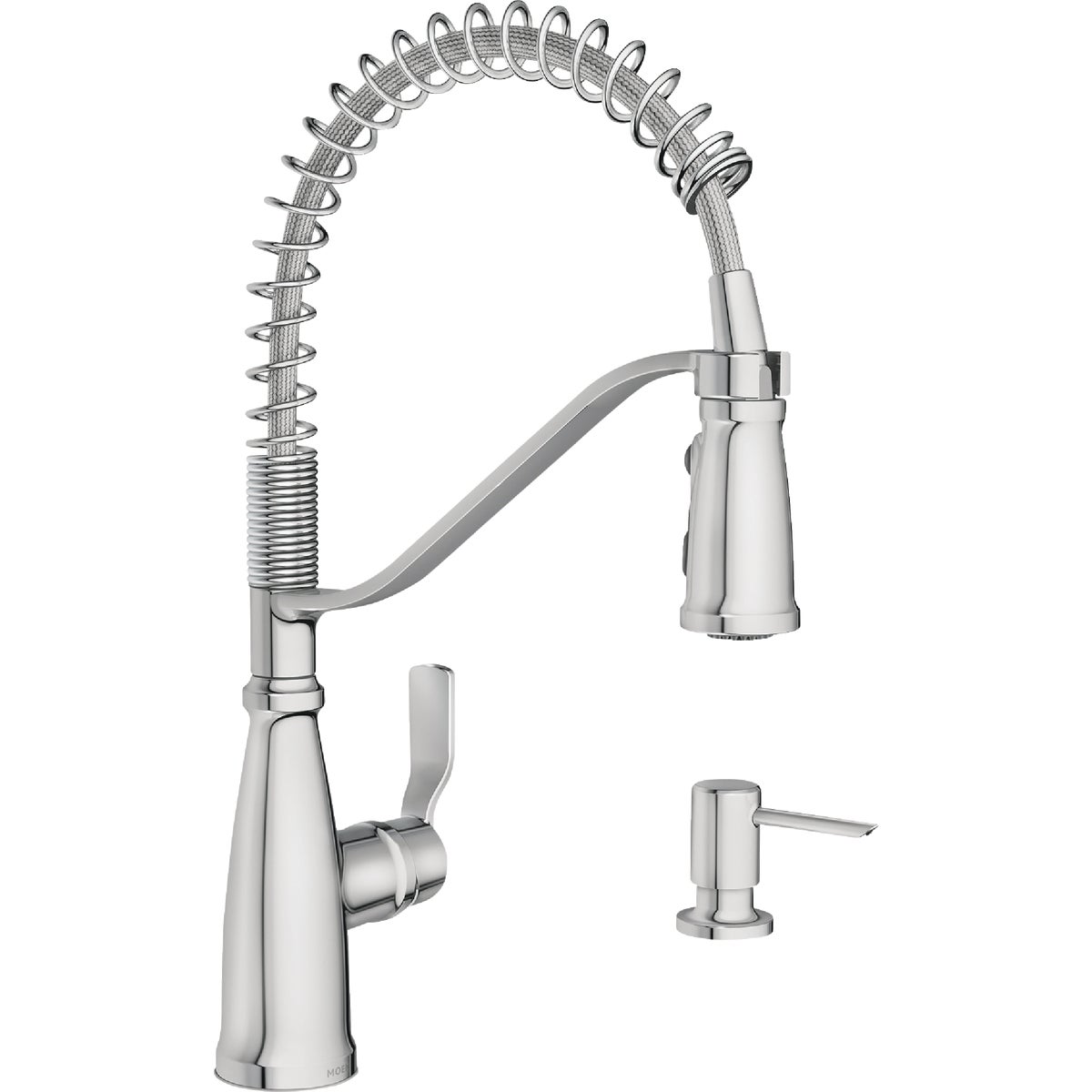 Moen Nolia 1-Handle Pull-Down Widespread Kitchen Faucet, Chrome Image 1
