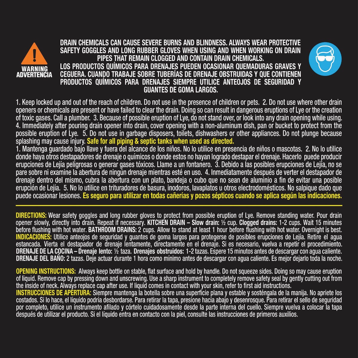 Instant Power Hair & Grease 1 Gal. Liquid Drain Opener Image 3