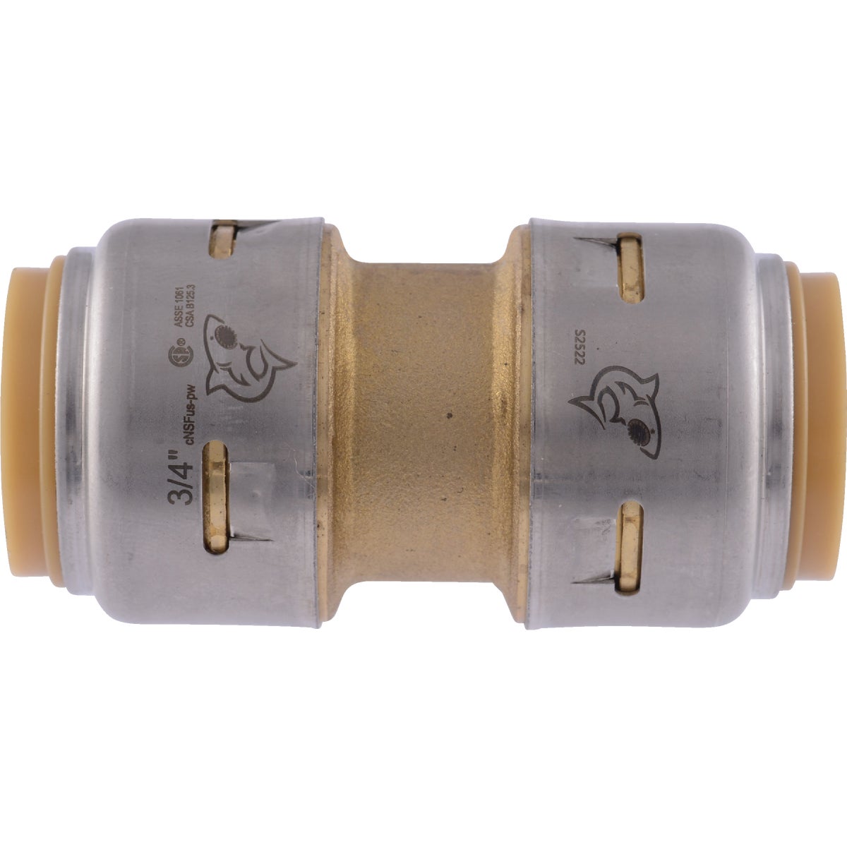 SharkBite 3/4 In. Push-to-Connect Straight Brass Coupling (4-Pack) Image 9