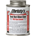Christy's 8 Oz. Low VOC Red Hot Blue Glue PVC Cement Image 1