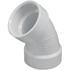 Charlotte Pipe 2 In. Schedule 40 45 Deg. Sanitary DWV PVC Elbow (1/8 Bend) Image 1
