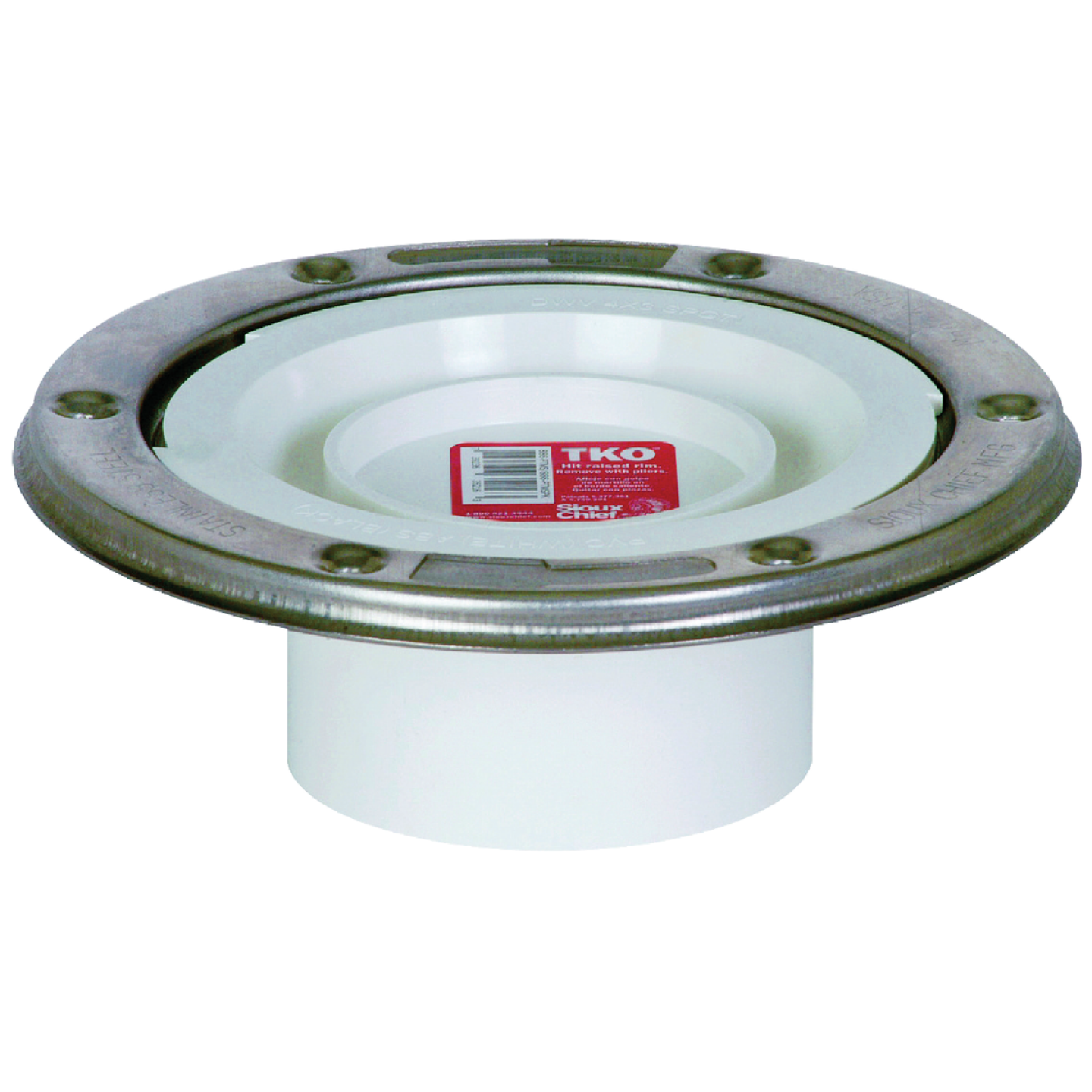 Sioux Chief 3 In. Schedule 40 DWV PVC Closet Flange Image 1