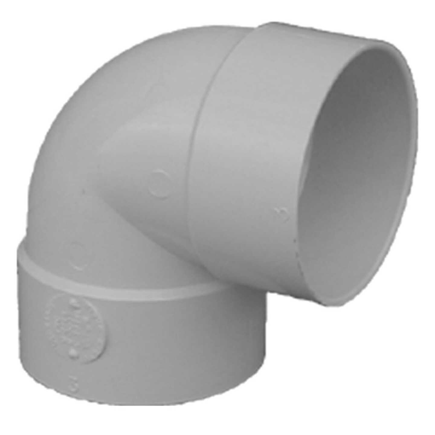 IPEX 4 In. SDR 35 90 Deg. PVC Sewer and Drain Short Turn Elbow (1/4 Bend) Image 1