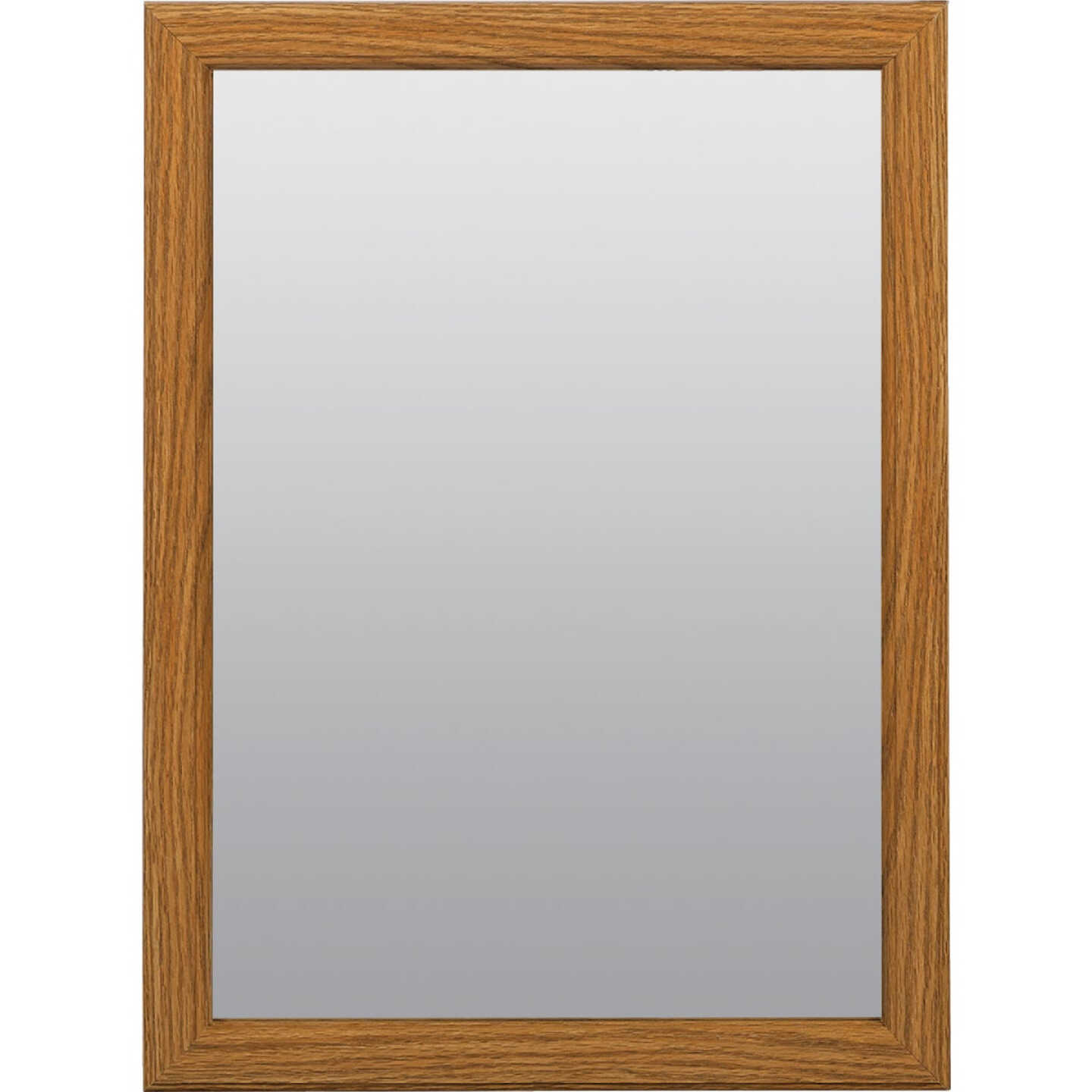 Zenith Oak 16.13 in W x 21.75 in H x 4.5 in D Single Mirror Surface/Recess Mount Framed Medicine Cabinet Image 1