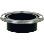 Sioux Chief 3 In. Hub/Inside 4 In. ABS Open Toilet Flange w/SS Swivel Ring Image 1