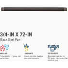Southland 3/4 In. x 72 In. Carbon Steel Threaded Black Pipe Image 3