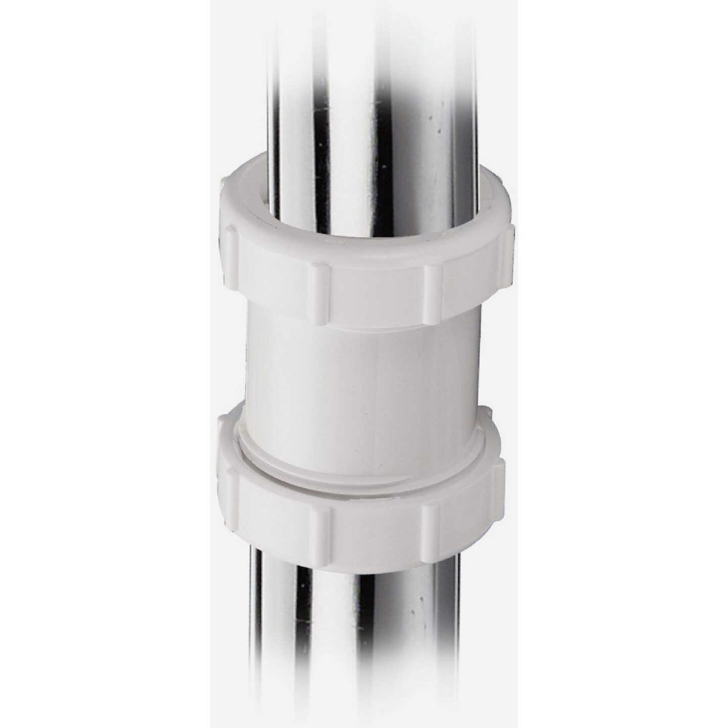 Do it Best 1-1/2 In. White Plastic Straight Extension Coupling Image 3