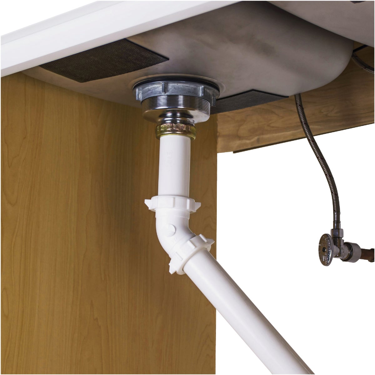 Do it Best 1-1/2 In. White PVC 45 Degree Elbow Coupling Image 2