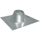 Imperial 4 In. Galvanized Rainproof Roof Pipe Flashing Image 1