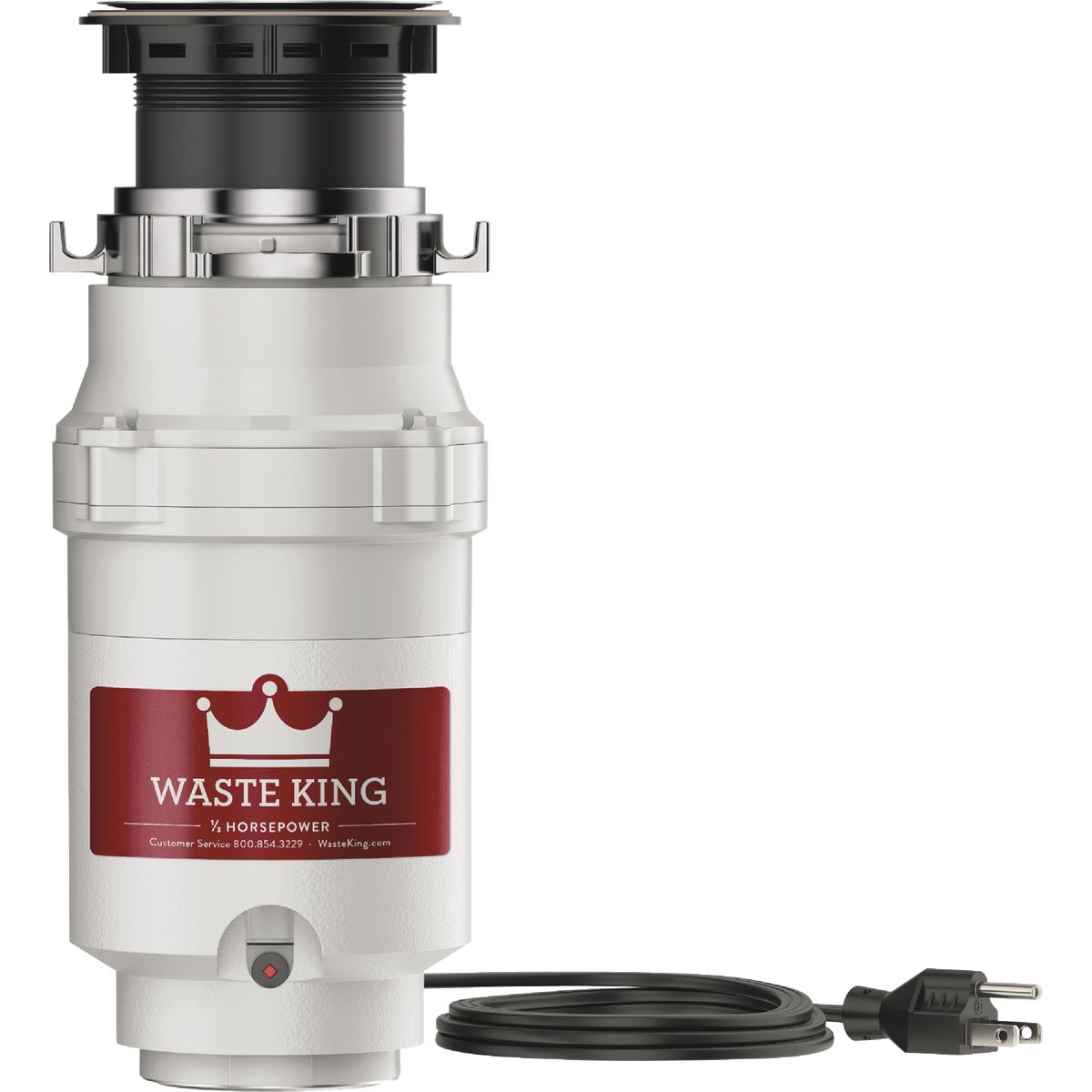 Waste King Legend Series 1/3 HP Garbage Disposer, 2 Year Warranty
