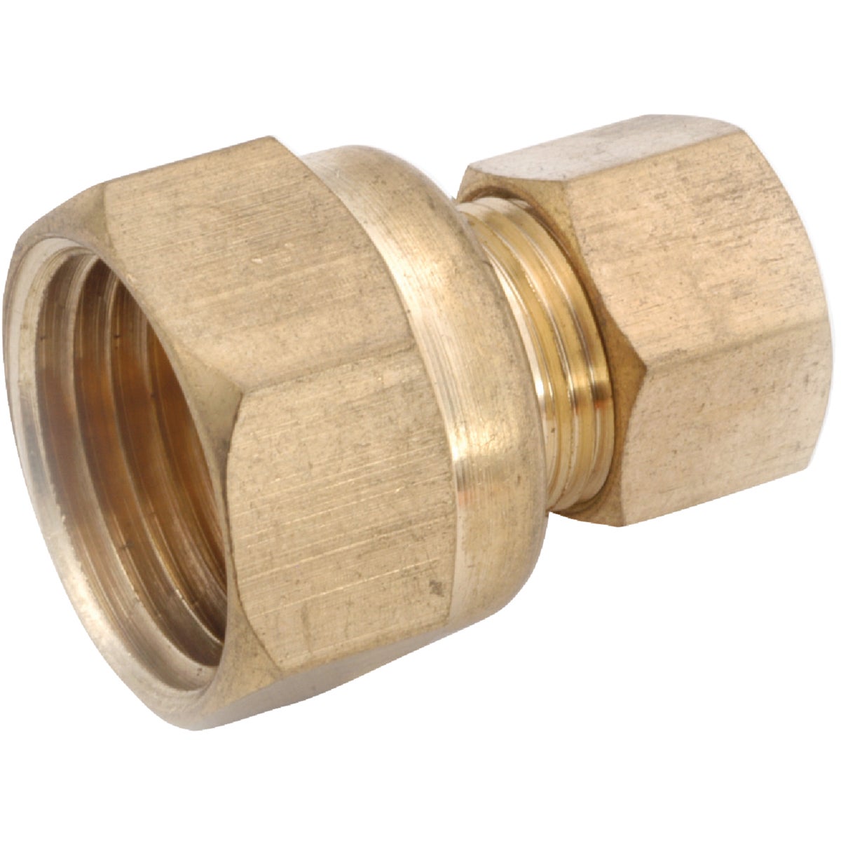 Anderson Metals 3/8 In. x 1/4 In. Brass Union Compression Adapter Image 1