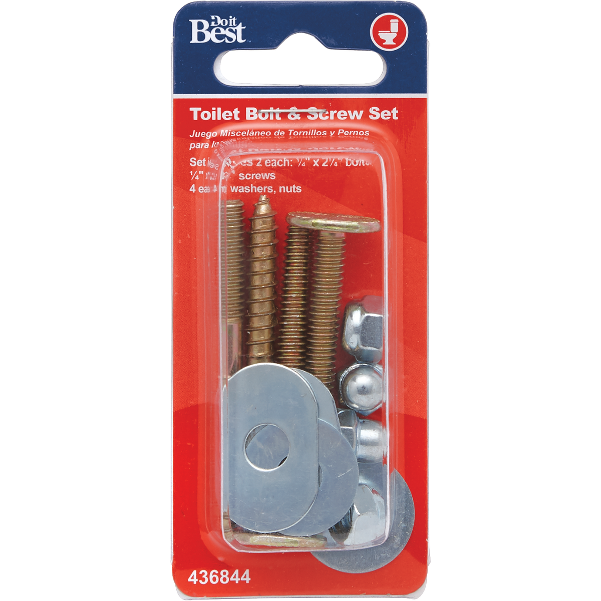 Do it 1/4 In. x 2-1/4 In. Brass-Plated Steel Toilet Screws  Image 2