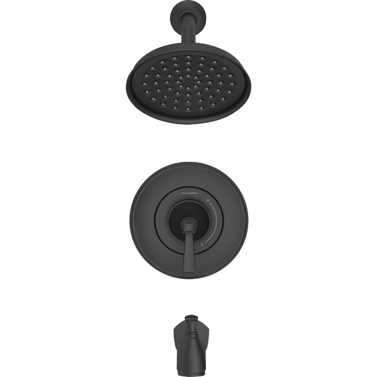 American Standard Glenmere Matte Black Single-Handle Lever Tub & Shower Faucet Image 6
