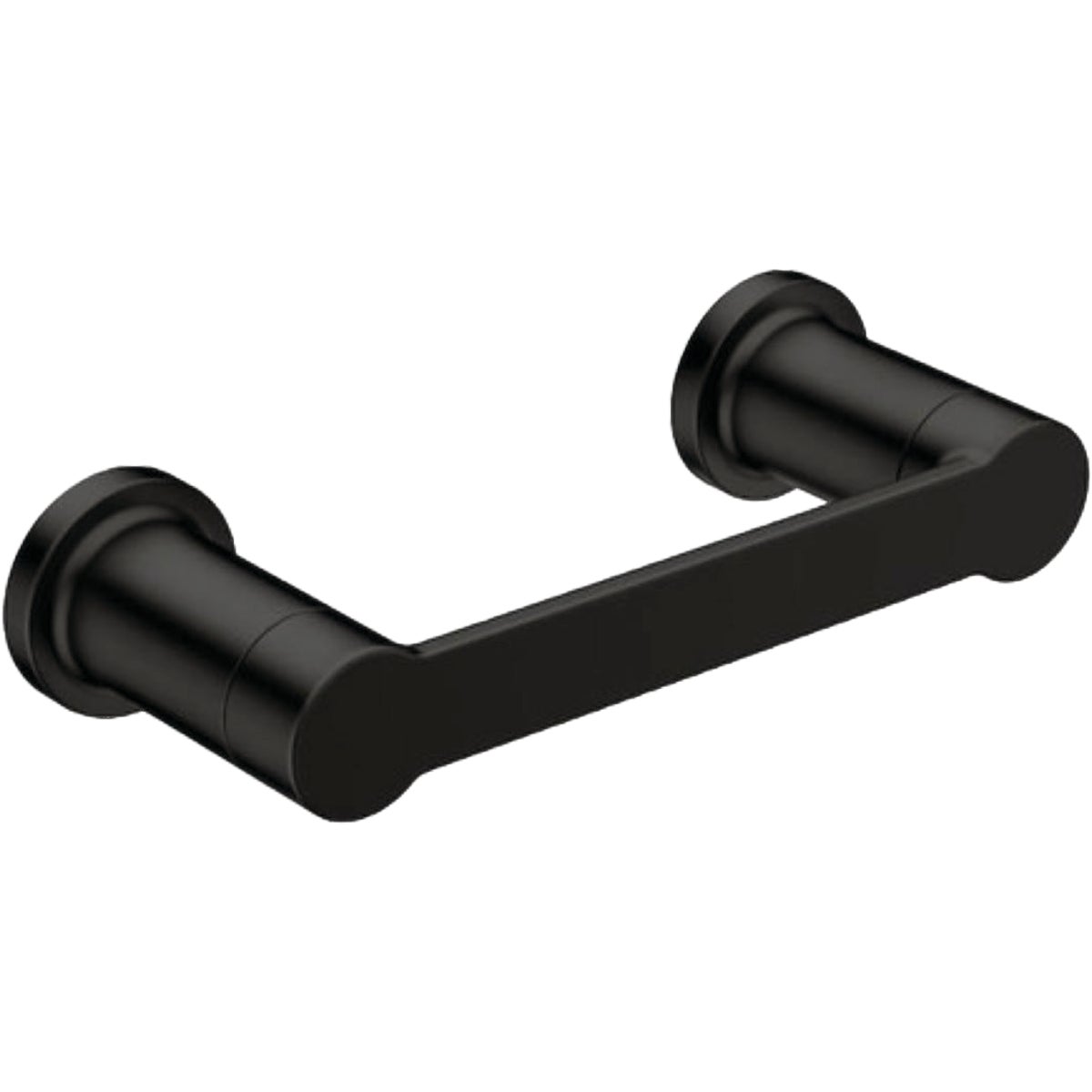 Moen Rinza Wall Mount Pivoting Toilet Paper Holder, Matte Black Image 1