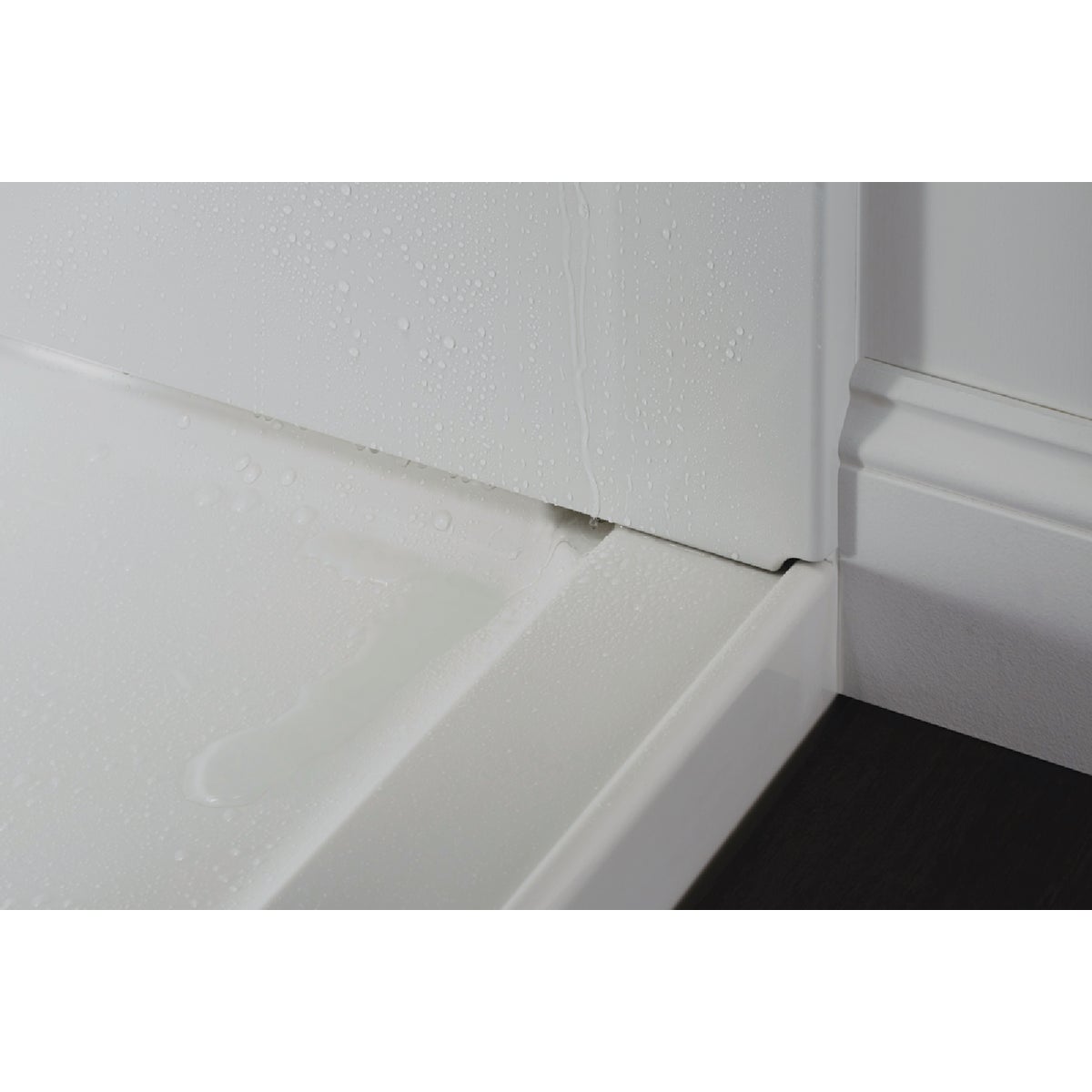 Sterling GUARD+ 60 In. W x 34 In. D Center Drain Shower Pan, White Image 2