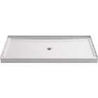 Sterling GUARD+ 60 In. W x 34 In. D Center Drain Shower Pan, White Image 1