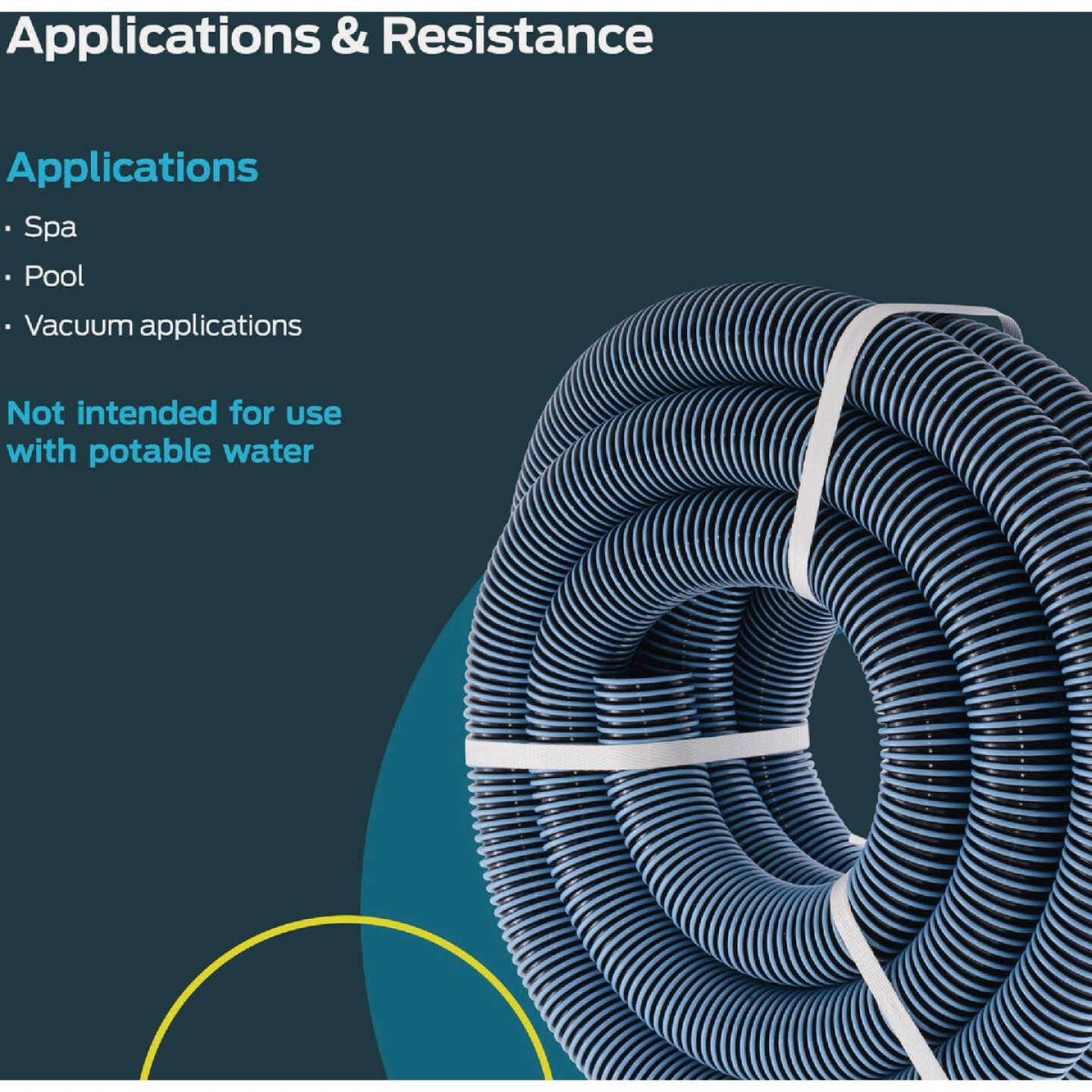 Eastman EZ-Flo 25 Ft. Flexible Pool & Spa Vacuum Polyethylene Hose 1-1/2 In. ID Bulk Spool Image 3