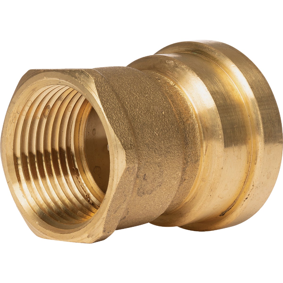QuickFitting 1 In. Push-to-Connect x 1 In. FNPT Brass Straight Female Adapter Image 4