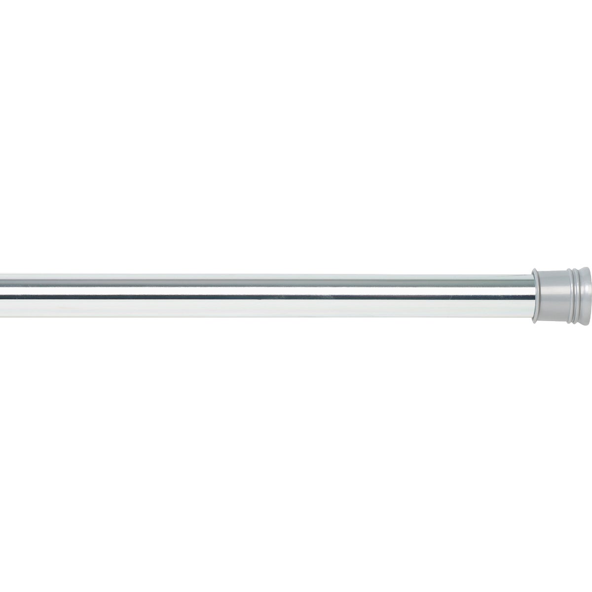 Zenith Zenna Home Straight 34-1/2 In. To 60 In. Adjustable Tension Shower Rod in Chrome Image 4