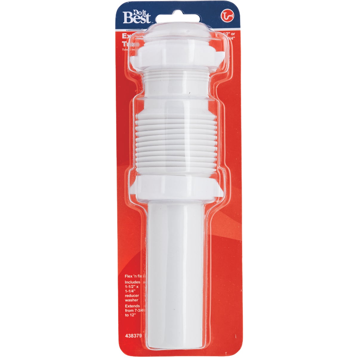 Do it Best 1-1/2 In. x 9 In. White Plastic Tailpiece Image 2