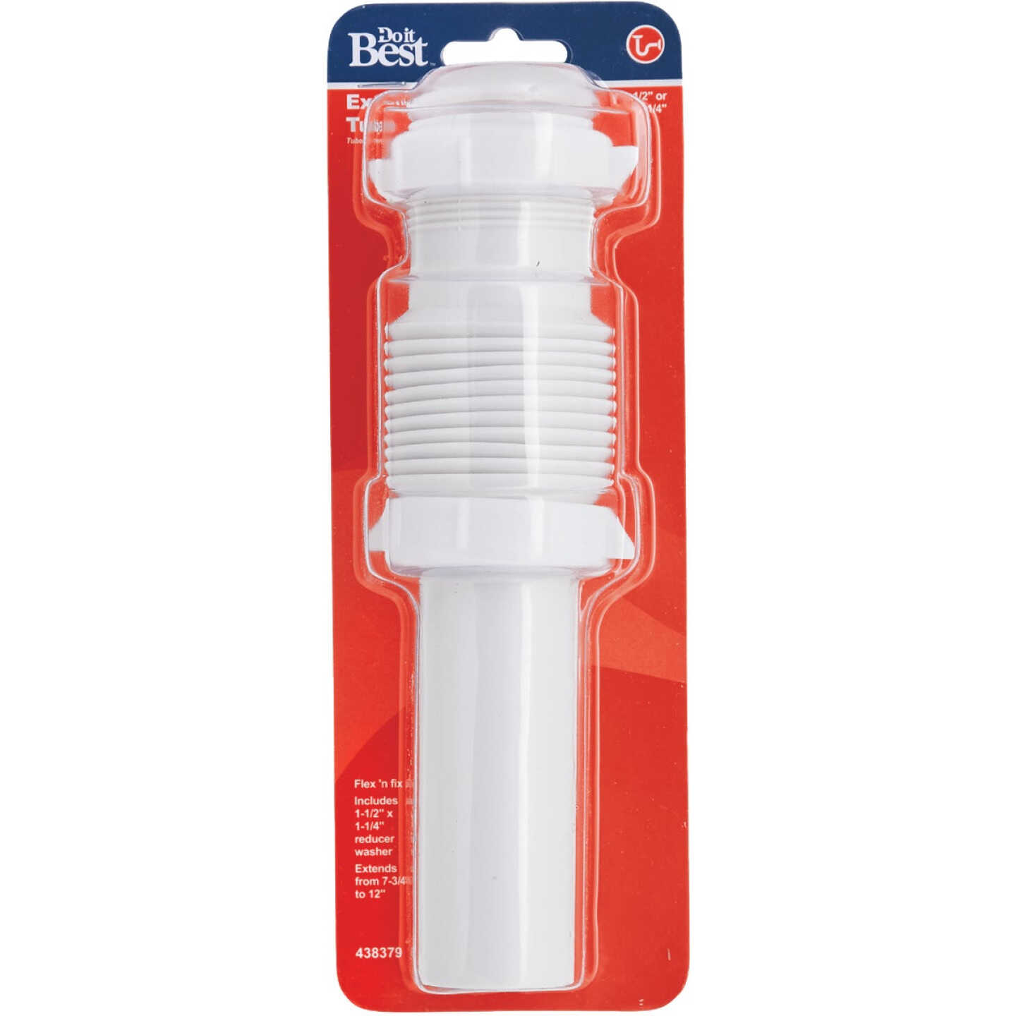 Do it Best 1-1/2 In. x 9 In. White Plastic Tailpiece Image 2