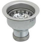 Do it Best 3-1/2 In. Stainless Steel Long Shank Basket Strainer Assembly Image 1