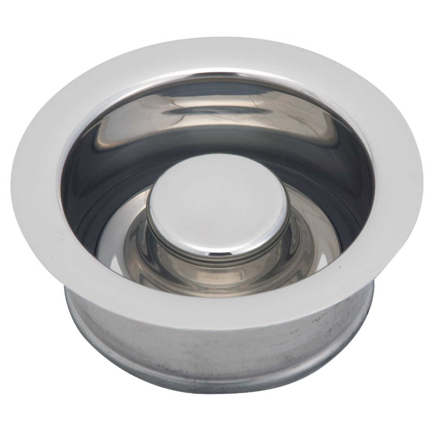 Do it Best Polished Chrome Brass Disposer Flange and Stopper Image 1