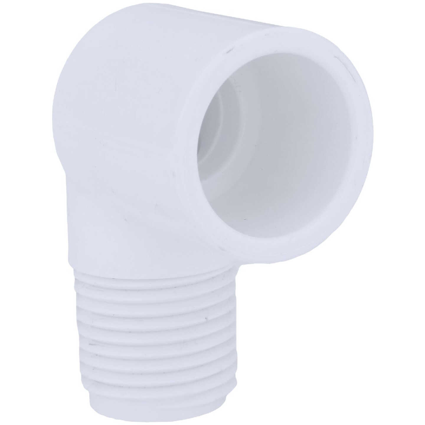 Charlotte Pipe 1/2 In. Slip x Male Schedule 40 90 Deg. Street PVC Elbow (1/4 Bend) Image 1