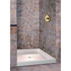 Mustee Durabase 36 In. W x 36 In. D Center Drain Shower Floor & Base in White Image 1