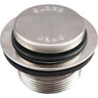 Do it Best Foot Lok Stop Bathtub Drain Stopper with Brushed Nickel Finish Image 1