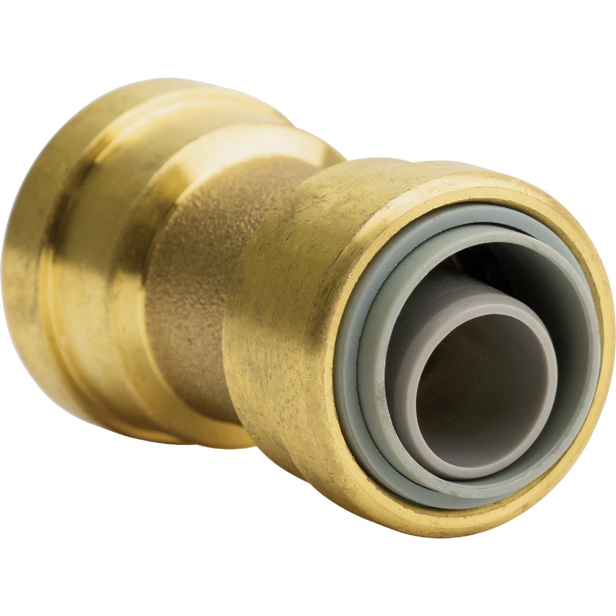 QuickFitting 3/4 In. x 3/4 In. Push-to-Connect Brass Polybutylene Transition (Conversion) Coupling