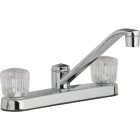 Homepointe2 Acrylic Handle Kitchen Faucet, Chrome Image 1