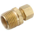 Anderson Metals 1/2 In. x 3/8 In. Brass Male Union Compression Adapter Image 1