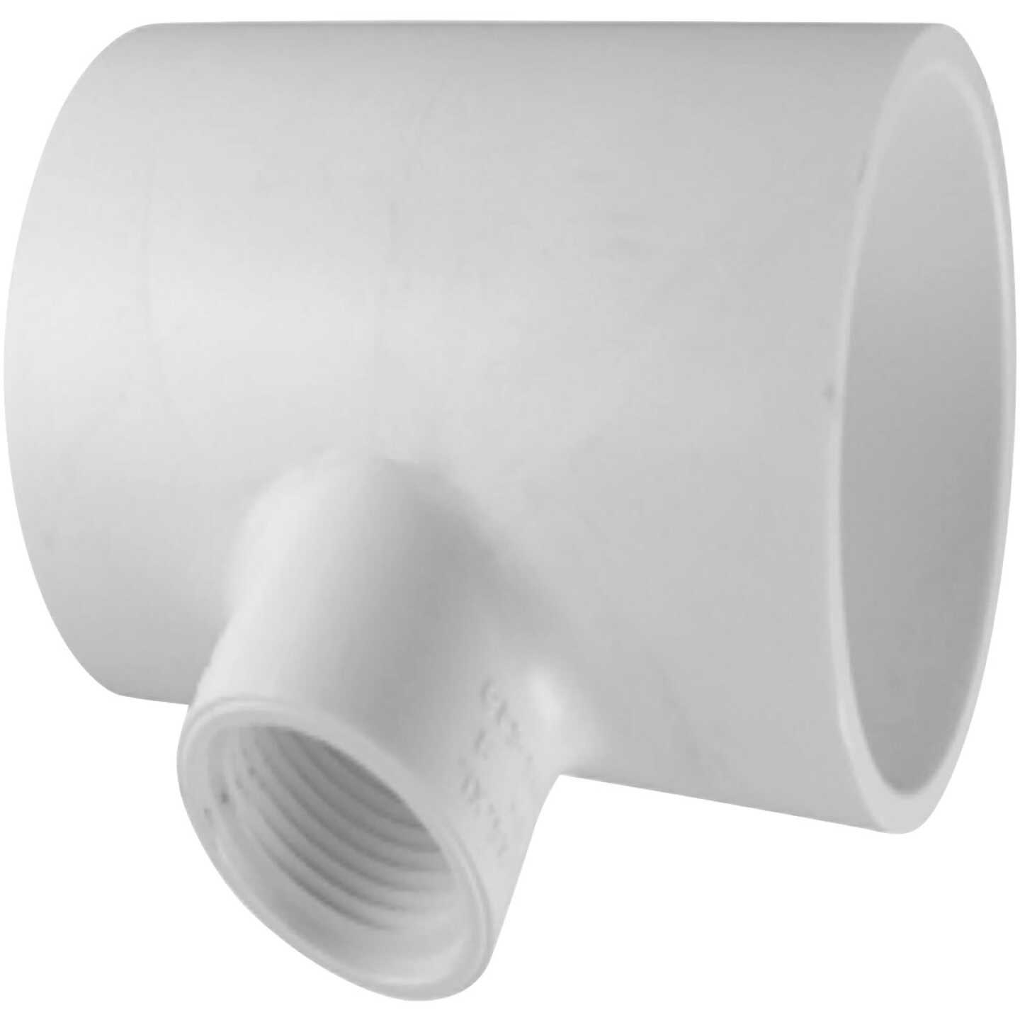 Charlotte Pipe 1 In. Solvent Weld x 3/4 In. FIP Schedule 40 PVC Tee Image 1