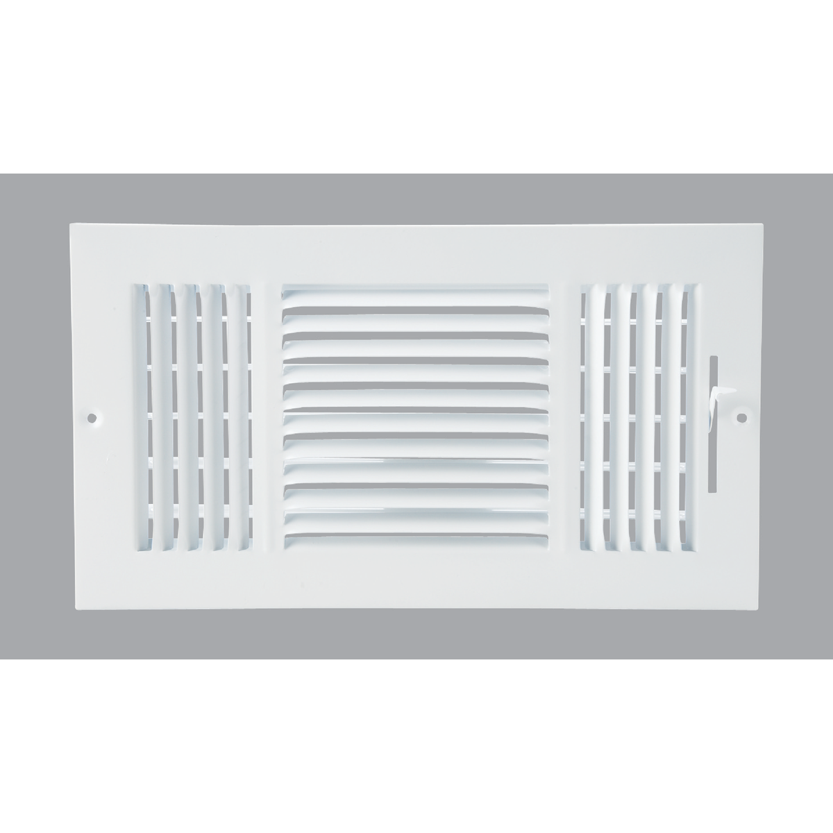 Home Impressions 6 In. x 14 In. White Steel Wall Register