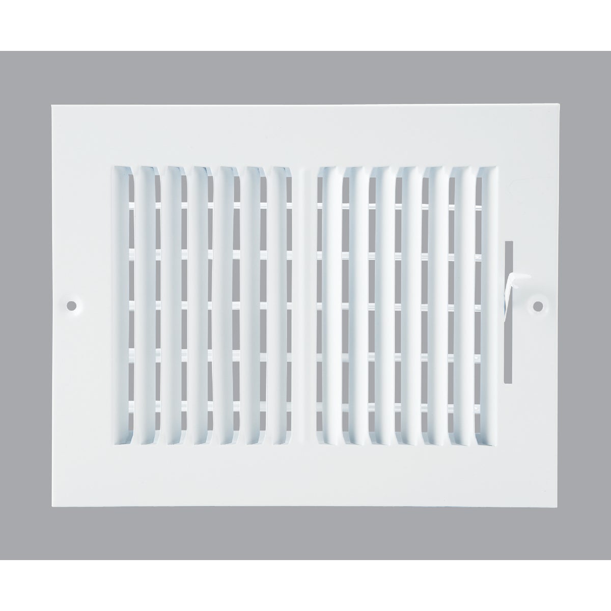 Home Impressions 6 In. x 8 In. White Steel Wall Register