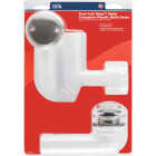 Do it Best Foot Lok Stop Plastic Bath Drain with Brushed Nickel Trim Image 2