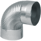 Imperial 30 Ga. 6 In. Galvanized Crimped Elbow Image 1