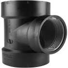 Charlotte Pipe 3 In. Hub x Hub x FIP Test ABS Cleanout Tee Image 1