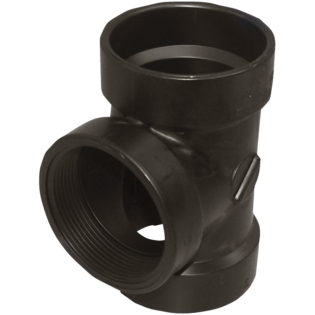 Charlotte Pipe 1-1/2 In. Hub x Hub x FIP Test ABS Cleanout Tee