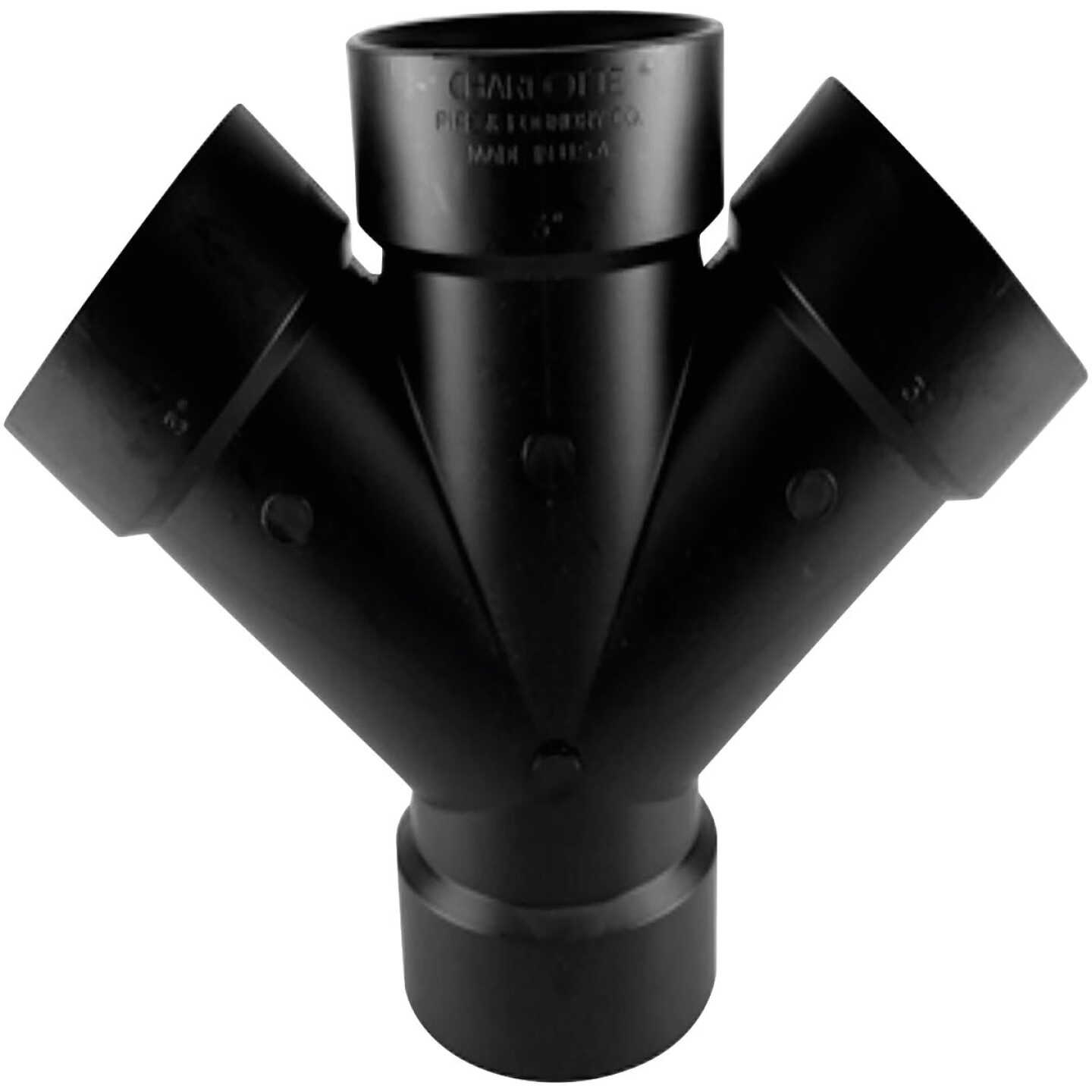 Charlotte Pipe 1-1/2 In. All Hub Double ABS Wye Image 1