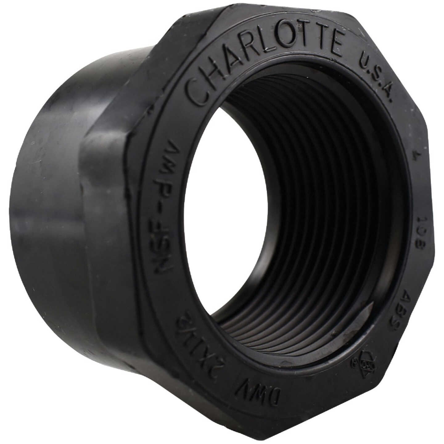 Charlotte Pipe 2 In. Spigot x 1-1/2 In. FPT Reducing ABS Bushing Image 1
