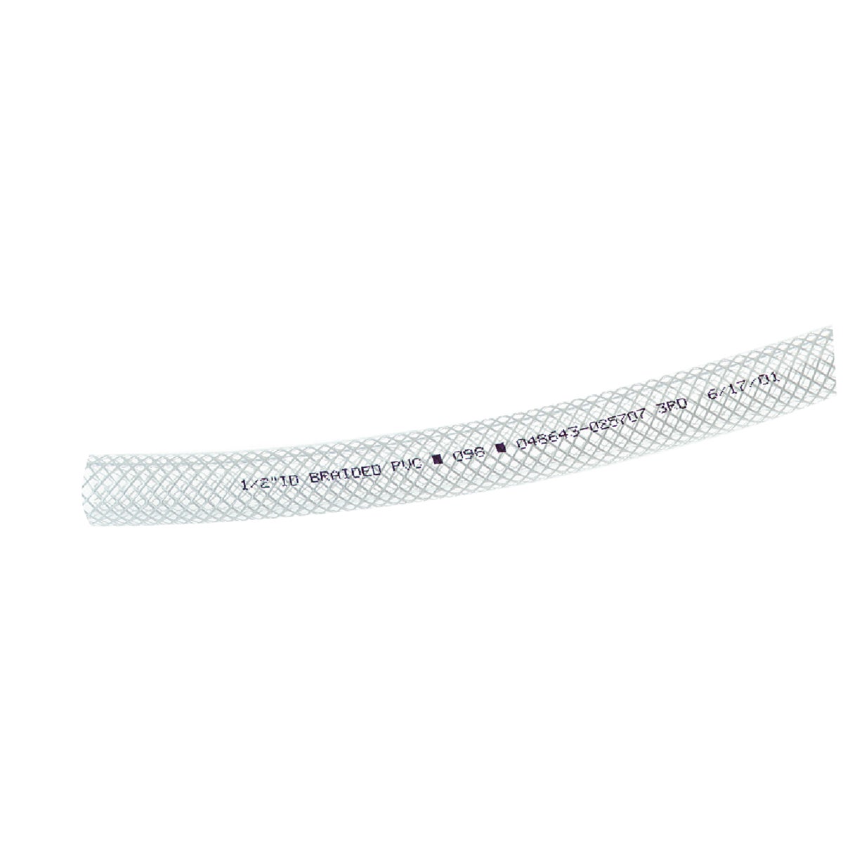 Abbott Rubber 3/4 In. x 1/2 In. x 100 Ft. Clear T12 Braided PVC Tubing Image 2