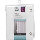 Zenith Zenna Home 70 In. x 71 In. White Heavyweight PEVA Shower Curtain Liner Image 1