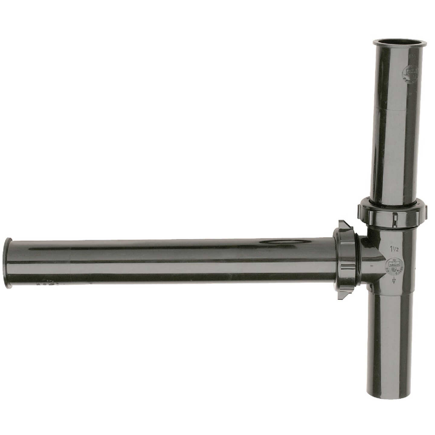 Do it Best 1-1/2 In. Black Polypropylene End Outlet Tee Image 1