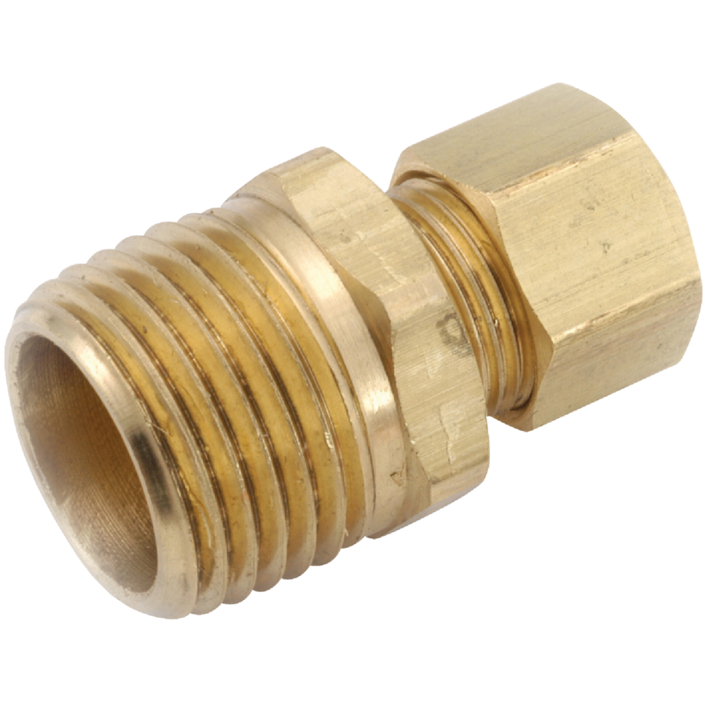 Anderson Metals 7/8 In. x 3/4 In. Brass Male Union Compression Adapter Image 1