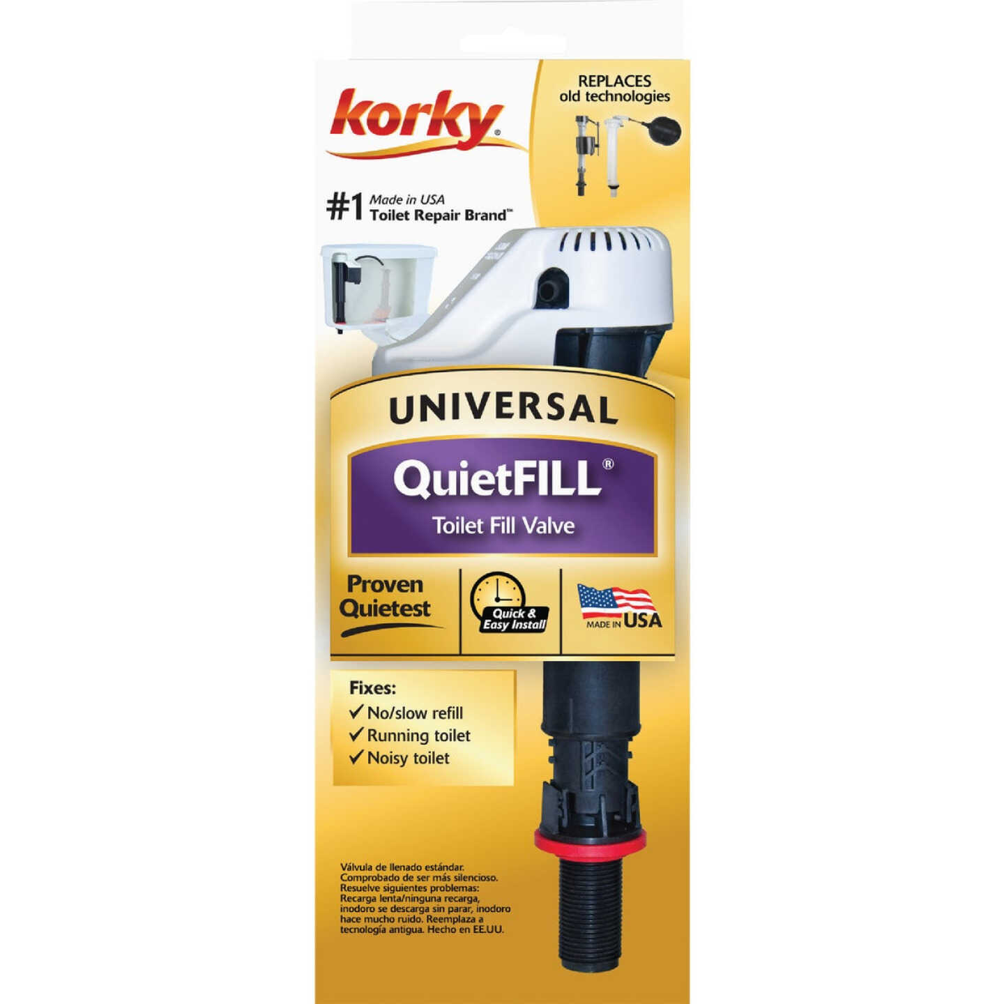Korky QuietFill Toilet Fill Valve Image 5