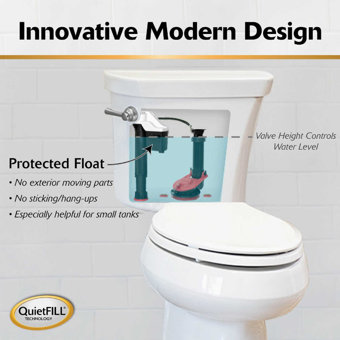 Korky QuietFill Toilet Fill Valve Image 3