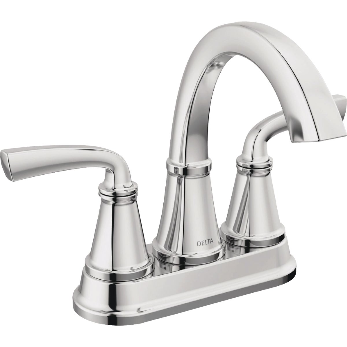 Delta Geist Chrome 2-Handle Lever Centerset Bathroom Faucet Image 1